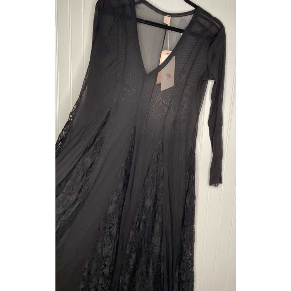 We Are HAH Mama C Maxi Sheer Boho Slip Dress free people revolve Anthropologie - Picture 7 of 7
